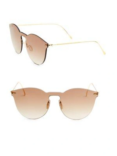 Shop Illesteva Women's Leonard 50mm Square Sunglasses In Gold