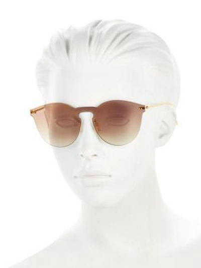 Shop Illesteva Women's Leonard 50mm Square Sunglasses In Gold