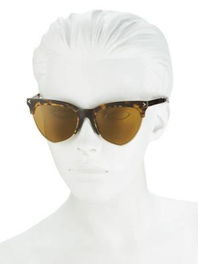Shop Givenchy Geometric 54mm Sunglasses In Dark Havana