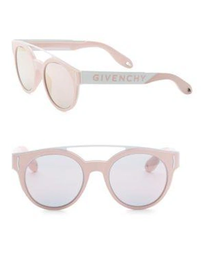 Shop Givenchy 50mm Round Sunglasses In Pink