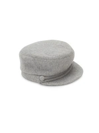 Shop Eugenia Kim Elyse Gray Cashmere Cap In Grey