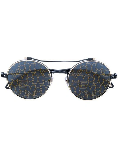 Shop Givenchy Star Lense Sunglasses In Black