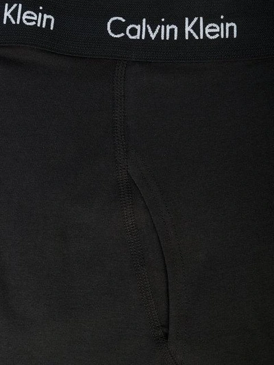 Calvin Klein 3-pack Stretch Cotton Boxer Briefs In Black