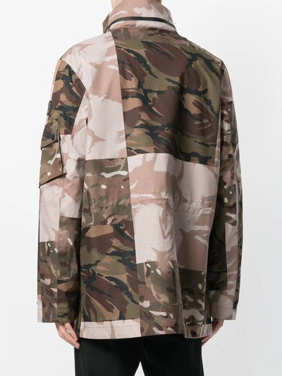 Shop Christopher Raeburn Camouflage Coat - Multicolour