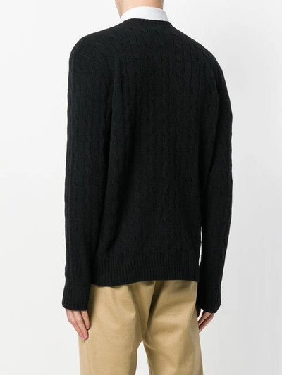 Shop Polo Ralph Lauren Cable Knit Sweater - Black