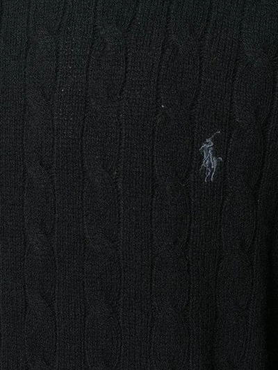 Shop Polo Ralph Lauren Cable Knit Sweater - Black