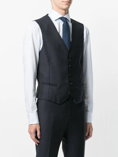 Shop Claudio Tonello Pinstripe Waistcoat In 600