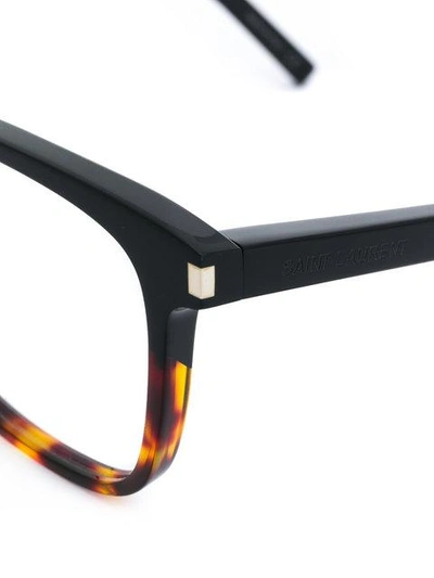 Shop Saint Laurent Eyewear Sl 89 Glasses - Black