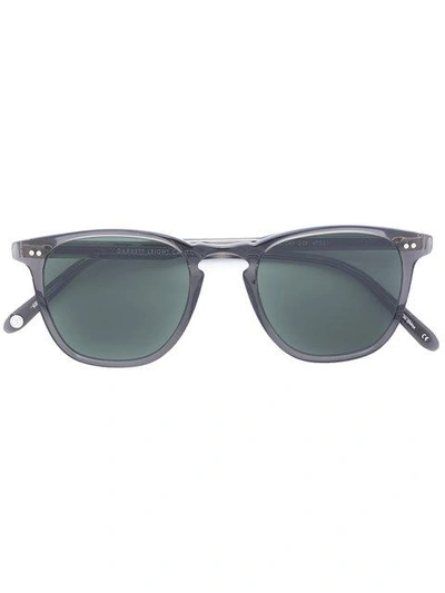 Shop Garrett Leight Square Shaped Sunglasses In Green