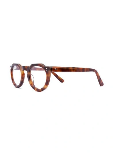 Lesca Round Tortoiseshell Glasses