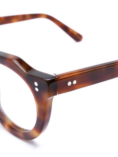 Lesca Round Tortoiseshell Glasses