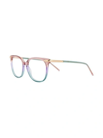 Shop Pomellato Translucent Square Glasses
