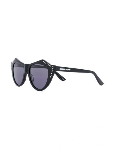 Shop Mcq By Alexander Mcqueen Eyewear Cat Eye Sunglasses - Black