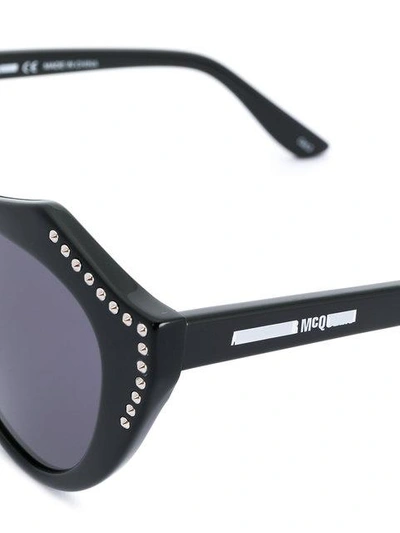 Shop Mcq By Alexander Mcqueen Eyewear Cat Eye Sunglasses - Black