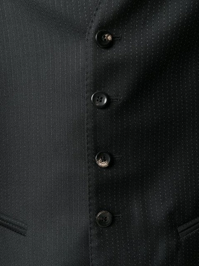 Shop Claudio Tonello Dot Printed Waistcoat In Black