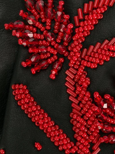 Prada Floral Appliqué Gloves