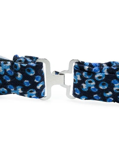 Shop Fefè Glamour Pochette Fefè Print Bow Tie - Blue