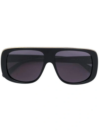 Shop Stella Mccartney Oversized Sunglasses In Black