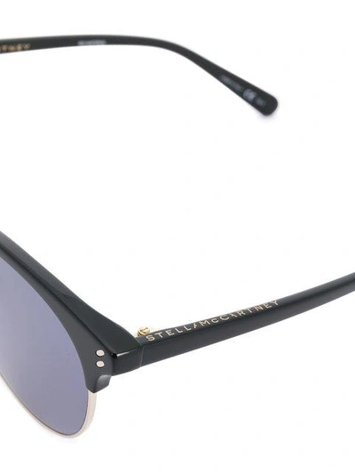 Shop Stella Mccartney Round-frame Sunglasses In Black