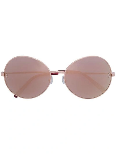 Shop Stella Mccartney Oversized Sunglasses In Metallic