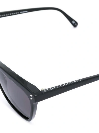 Shop Stella Mccartney Square Frame Sunglasses In Black