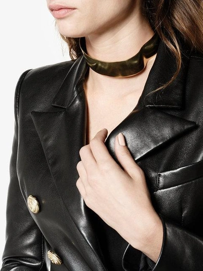 Shop Cornelia Webb Slized Dent Choker In Metallic