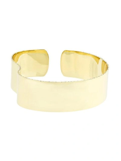 Shop Cornelia Webb Slized Organic Dented Arm Cuff - Metallic