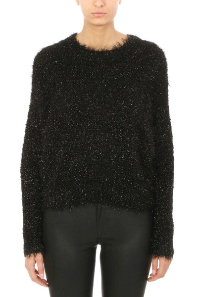 Shop Isabel Marant Ben Lurex Sweaters In Black
