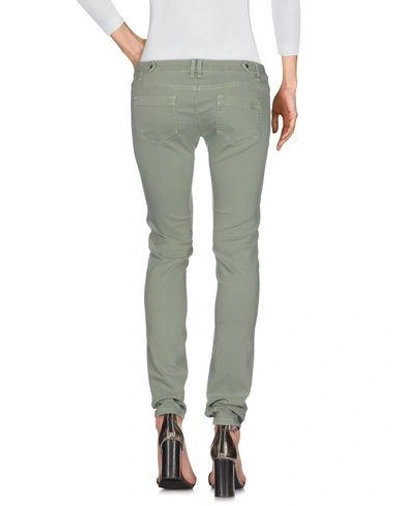 Shop Pinko Woman Denim Pants Light Green Size 32 Cotton, Polyester, Elastane