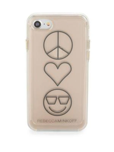 Shop Rebecca Minkoff Printed Iphone 7 Case In Rose