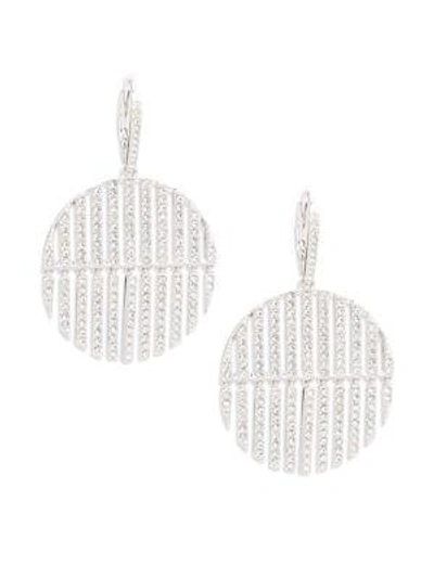 Shop Adriana Orsini Cassandra Pave Drop Earrings In Silver