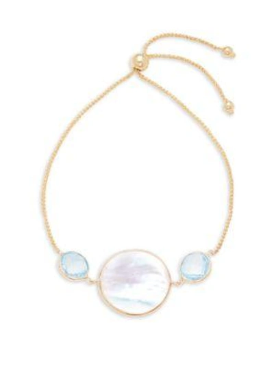 Shop Saks Fifth Avenue Mother-of-pearl & Blue Quartz Bracelet