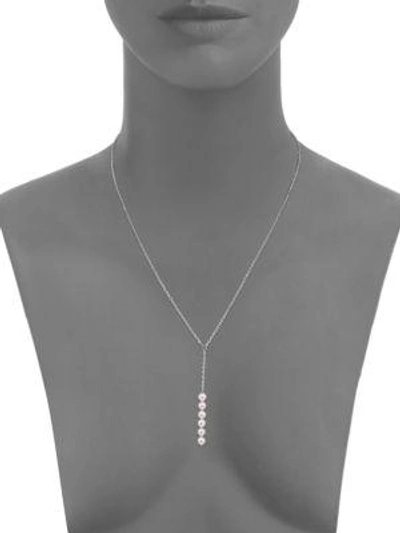 Shop Majorica 5mm Organic Pearl Drop Necklace In White