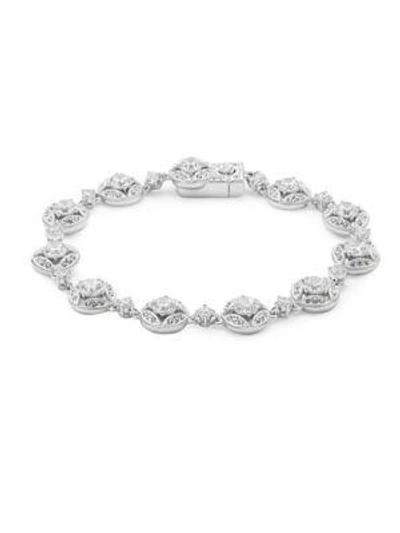 Shop Adriana Orsini Clear Crystals & Silver Link Bracelet