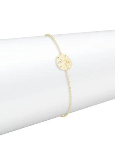 Shop Saks Fifth Avenue Women's 14k Yellow Gold Sand Dollar Bracelet