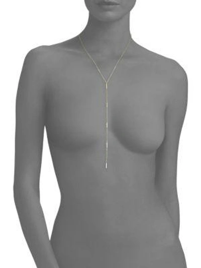 Saks Fifth Avenue 14k Yellow Gold Bar Station Y-necklace In Yellow