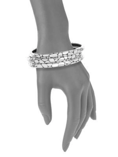 Shop John Hardy Kali Bangle Bracelet Set In Silver