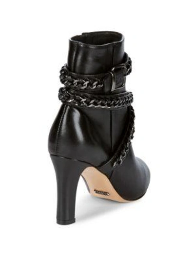 Shop Schutz Izzy Ankle Chain Boots In Black