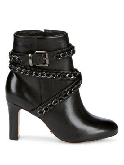 Shop Schutz Izzy Ankle Chain Boots In Black