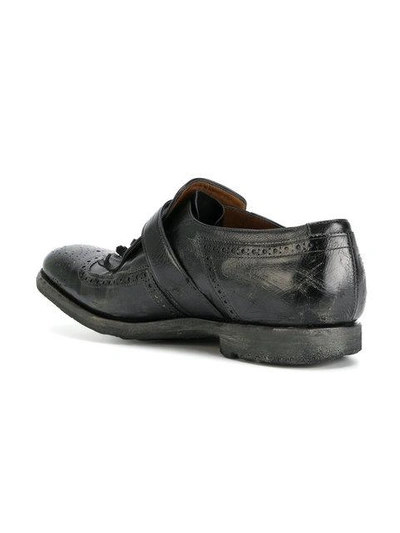 Church's Buckle Strap Brogues In Brown