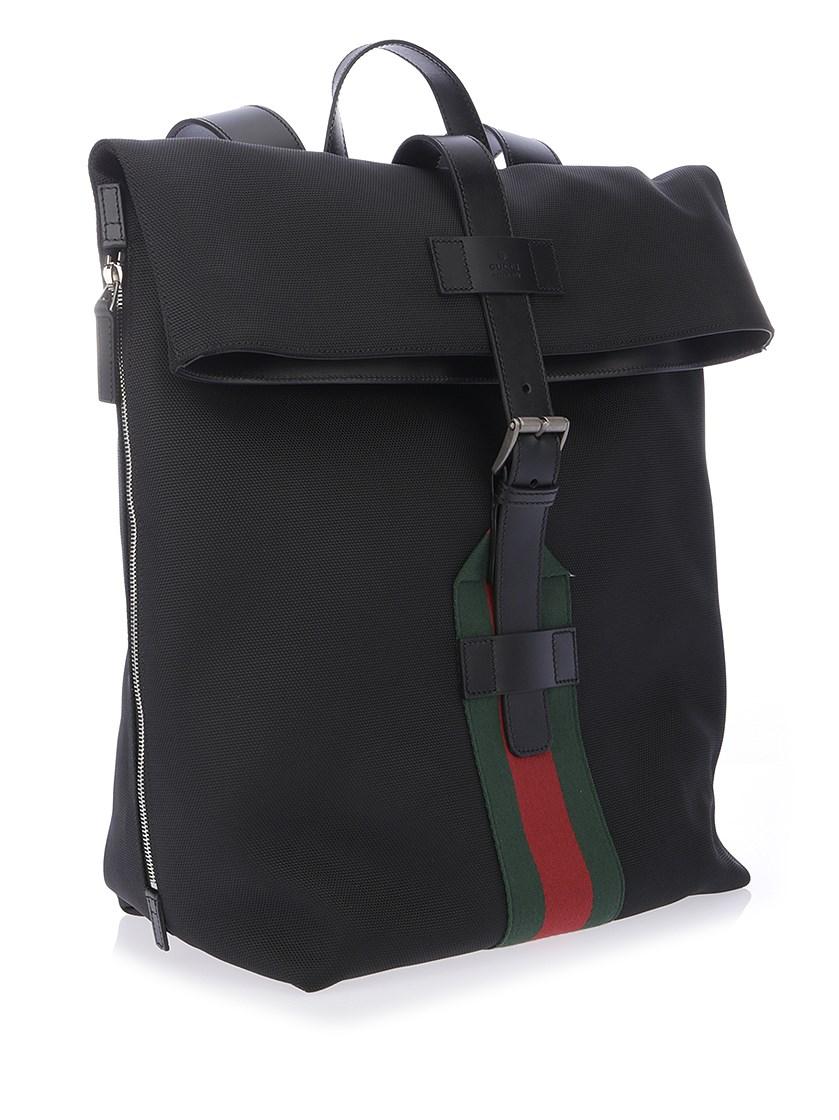 Gucci Techno Canvas Backpack | ModeSens