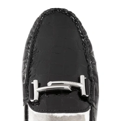 Shop Tod's Effect Leather In Black