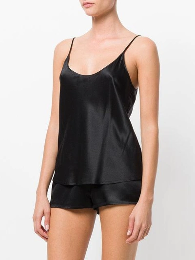 Shop La Perla Plain Tank Top In Black