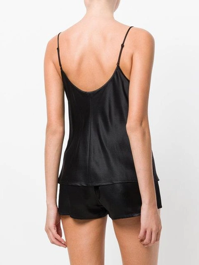 Shop La Perla Plain Tank Top In Black