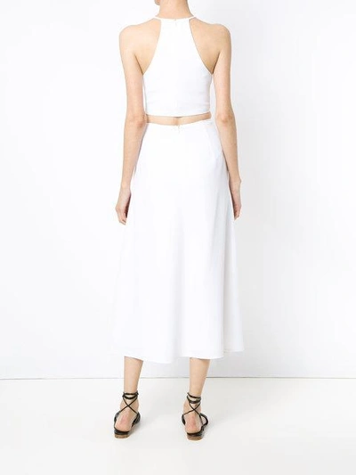 Shop Andrea Marques Cut Out Dress - Branco