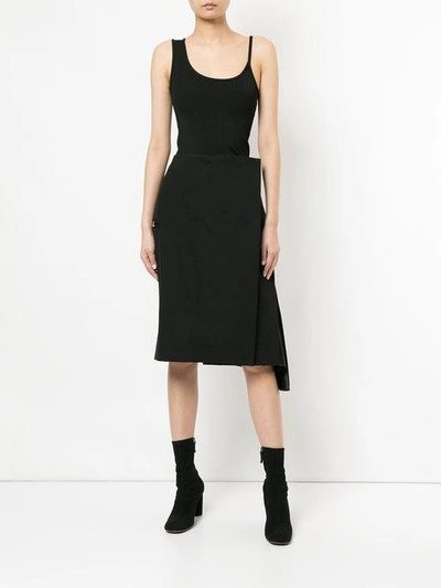 Shop Christopher Esber Tilt Kilt Skirt In Black