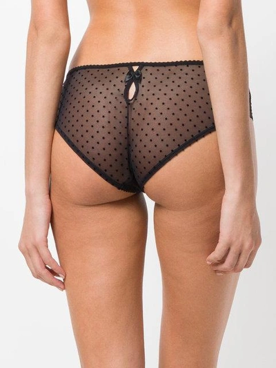 Shop Marlies Dekkers Peekaboo Brazilian Briefs In Black