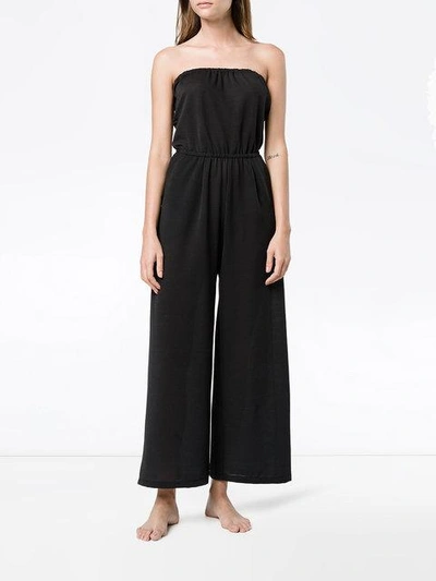 Shop Prism Bustier Wide-leg Jumpsuit In Black