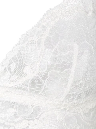 Shop La Perla Freedom Lace Triangle Bra In White