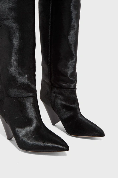 Shop Isabel Marant Lostynn Knee Length Boots In Black